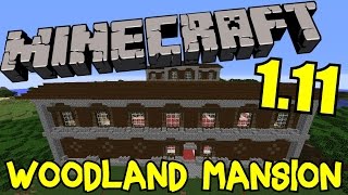 Minecraft 111 Full Woodland Mansion Tour Cartographer Evoker Vindicator [upl. by Hpotsirhc]