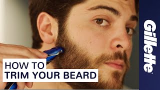 How to Trim Your Beard Beard Grooming Tips  Gillette STYLER [upl. by Notxam]