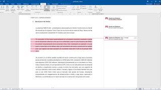 Como insertar comentarios en Word [upl. by Christye]