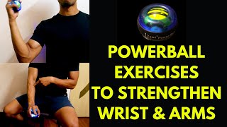 Powerball Exercises  Train Your Forearms At Desk  Wrist Rehab [upl. by Ferren]