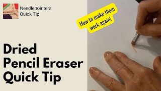 How to Make Dried Pencil Erasers Work Again Quick Tip [upl. by Streeter351]