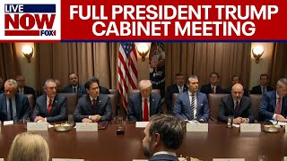 Trump Cabinet Meeting President Trump hosts meeting with Elon Musk DOGE  FULL [upl. by Htabazile]