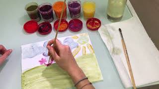 PINTURAS A BASE DE FRUTAS Y VEGETALES Michelle Rosenstock [upl. by Osric]