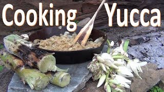 Cooking Yucca From Field to Fire Desert Survival [upl. by Norris]