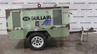 Sullair 185 DPQJD 185 CFM Portable Towable Air Compressor [upl. by Ladew]