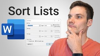 How to Alphabetize in Word [upl. by Nilhsa653]