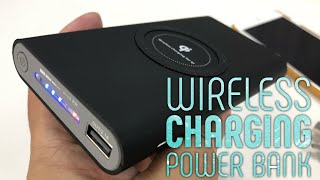 8000 mAh Power Bank with builtin Qu Wireless Charger by Danan Review [upl. by Persons493]