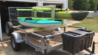 Removable Kayak Rack for a Utility Trailer [upl. by Macnair]