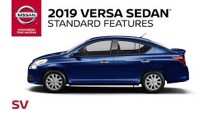 2019 Nissan Versa Sedan SV  Model Review [upl. by Winshell]