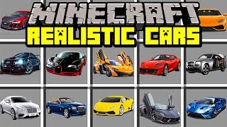 Minecraft REALISTIC CAR MOD  BUILD AND DRIVE REAL SUPERCARS  Modded MiniGame [upl. by Iblehs]