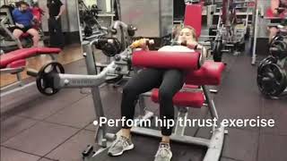 How to Use the Hip Thrust Machine [upl. by Ijies]