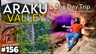 Visakhapatnam to Araku Valley Train Journey I Araku Tourist Places  Borra Caves  Katiki Falls [upl. by Arbmik]