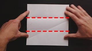 How to divide the paper into 3 equal parts [upl. by Aihsema]