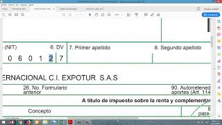 DILIGENCIAMIENTO FORMULARIO 350 DIAN [upl. by Sello]