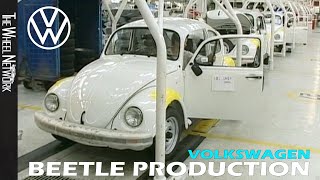 Volkswagen Beetle Production in Germany and Mexico Historic Footage 19742003 [upl. by Eesac]