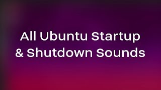 All Windows Startup and Shutdown Sounds [upl. by Eirrol]