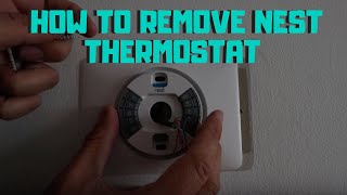 How To Remove Nest Thermostat From Wall [upl. by Valdas745]