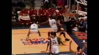 MICHAEL JORDAN Destroys Patrick Ewing 1991 NBA Playoffs Bulls  Knicks [upl. by Noyr517]