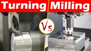 Differences between Turning and Milling [upl. by Assilem]