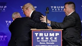 Donald Trump rushed off stage during rally in Nevada [upl. by Douville]