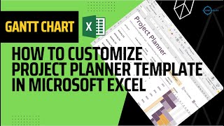 How to Customize Project Plan in Microsoft excel  Gantt Chart [upl. by Kcirdor]