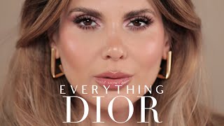 Everything DIOR makeup  ALI ANDREEA [upl. by Ardiekal416]