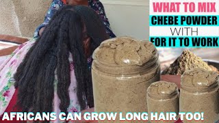 WHAT TO MIX CHEBE POWDER WITH FOR IT TO WORK AFRICAN HAIR GROWTH SECRET Natural Hair Growth Secret [upl. by Clayborne]