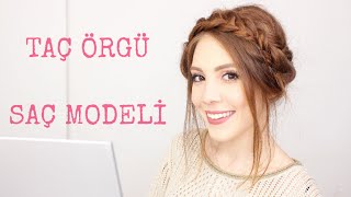 Taç Örgü Nasıl Yapılır  Saç Modeli  Ⅰ Aslı Özdel [upl. by Trescott68]