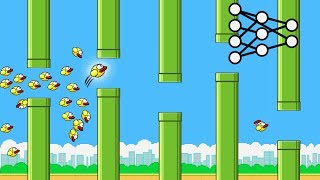 AI Learns to play Flappy Bird [upl. by Iolenta]