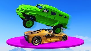 SMASH THE CRAZY DERBY TRUCKS GTA 5 Funny Moments [upl. by Artiek]