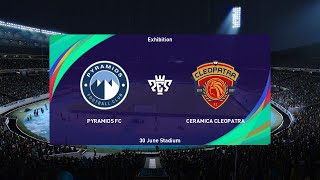 Pyramids FC vs Ceramica Cleopatra 24102024 3rd place Egyptian Supercup PES 2021 [upl. by Andryc982]