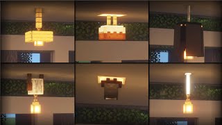 ⚒️Minecraft Tutorial 20 Ceiling Light Build Hacks amp Ideas [upl. by Bucher]