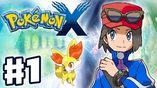 Pokemon X and Y  Gameplay Walkthrough Part 1  Intro and Starter Evolutions Nintendo 3DS [upl. by Pulcheria]