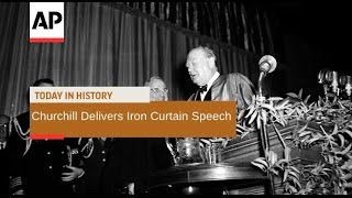 Churchills Iron Curtain Speech  1946  Today In History  5 Mar 17 [upl. by Atrebor678]