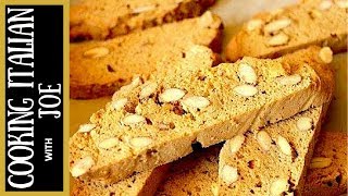 Homemade Almond Biscotti Cookies  Cooking Italian with Joe [upl. by Bettye417]