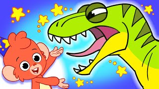 Learn Dinosaurs for Kids  TRex Triceratops Playing Dinosaur Cartoon video  Club Baboo [upl. by Tompkins]