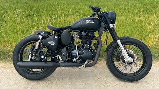 Royal Enfield Modifications Bullet Modificationscustom motorcycle  Bullet Tower sikar [upl. by Animehliw]