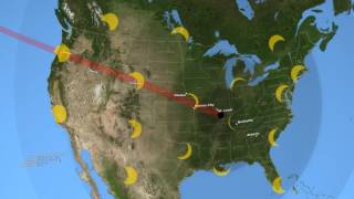 2017 Total Solar Eclipses Path Across the US [upl. by Ettigdirb]