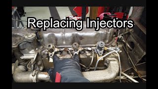 Replacing injectors Diesel Massey 240 [upl. by Acirrej]