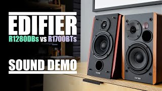 Edifier R1280DBs vs Edifier R1700BTs  Sound Comparison [upl. by Anderegg]