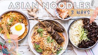 3 INCREDIBLE ASIAN NOODLE DISHES  HONEYSUCKLE [upl. by Jahdai]