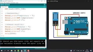 Sensor DHT11  Medir Temperatura y humedad relativa  Arduino [upl. by Leiand428]