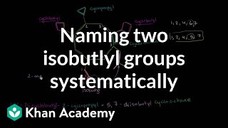 Naming two isobutyl groups systematically  Organic chemistry  Khan Academy [upl. by Akeemaj]