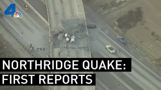 First Reports of the Northridge Earthquake  From the Archives  NBCLA [upl. by Airotcivairam]