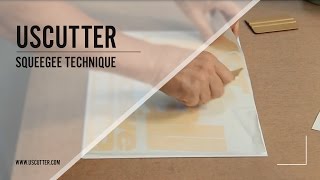 Squeegee Technique for Vinyl Application [upl. by Dituri]