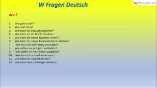 W FRAGEN DEUTSCH [upl. by Bevin588]