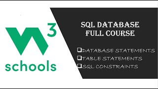 W3schools  W3Schools SQL  W3schools SQL Tutorial  SQL Tutorial for Beginners  SQL Tutorials [upl. by Eitsirc]