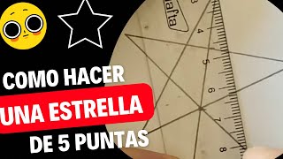 COMO HACER una ESTRELLA de 5 puntas ⭐️ HOW to MAKE a 5 POINT STAR ⭐️ [upl. by Krahmer]