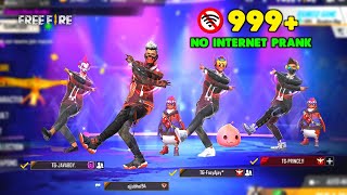 Ajjubhai No Internet Prank Gameplay with TG eSports  Garena Free Fire [upl. by Marlena449]