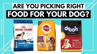 How to select the right food for your dog II Dry Adult Dog Food Review ll Monkoodog [upl. by Ahcatan886]